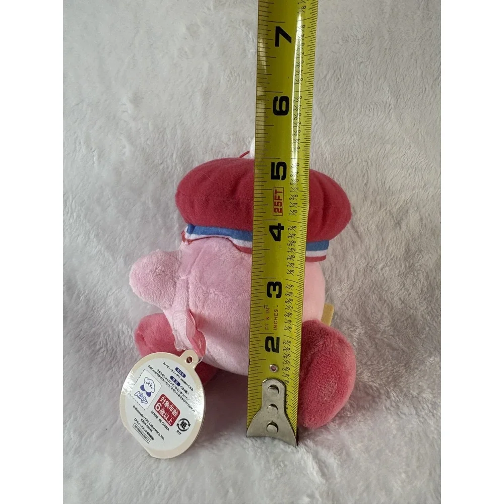 Kirby Sunny Day Red Beret Shopping Bag Plush Doll Toy Keychain 5